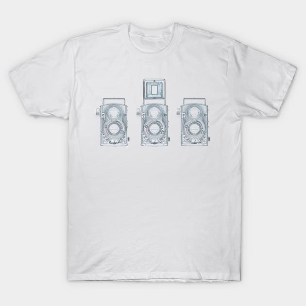 Vintage Cameras T-Shirt by VintCam